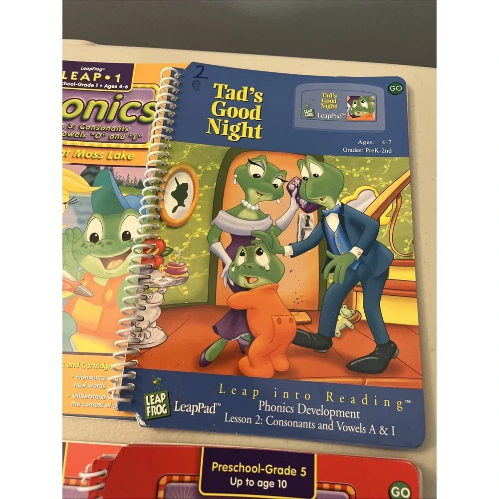 Lot of 9 Leap Frog Leap Pad Leap Start Learning Books ONLY‎ Phonics Reading